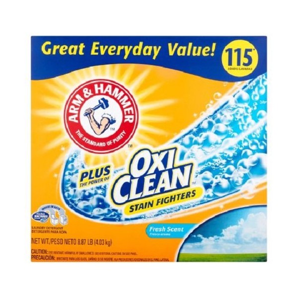 Arm & Hammer Plus OxiClean Stain Fighters Fresh Scent Powder Laundry Detergent, 8.86 lbs (1)