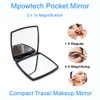 Fashion Compact Vanity Mirror for Women, Elegant Small Compact Mirror