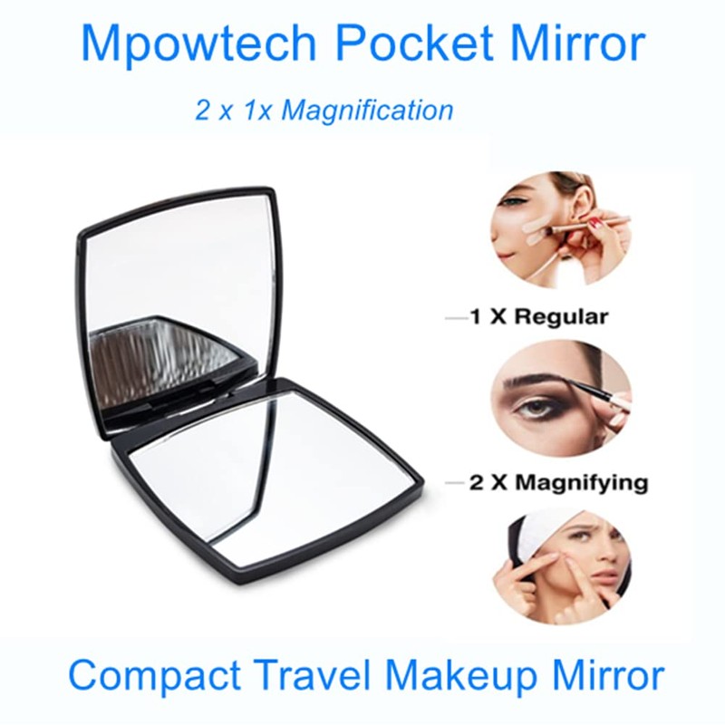 Fashion Compact Vanity Mirror for Women, Elegant Small Compact Mirror