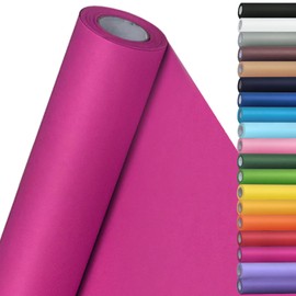 SMART&CASUAL 15" x 450" (37.5') Kraft Paper Roll for Art Craft Supplies Gift Wrapping Moving Packing Kids Painting Drawing Paint Easel Poster Chart Paper (Rose Red, 15" W x 450" L (37.5'))