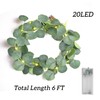 20 LED Eucalyptus Leaves Light 6.6 FT Artificial Light Strings