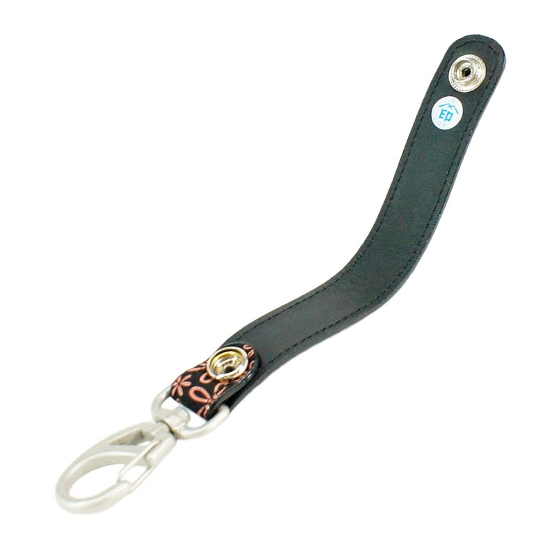 Indenya 4701-51-160 Belt Strap, Key Holder, B, Deer Leather, Black