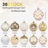 ZYDNANYANG 6 cm, 30 Pieces Christmas Baubles, Shatterproof Painted Christmas