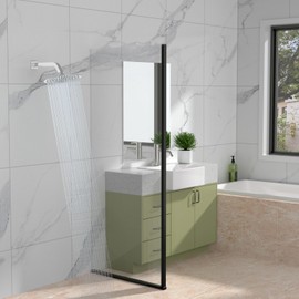 Lordear 10 Inch Shower Arm,Rain Shower Head Extension Arm With Flange and Teflon Tape,304 Stainless Steel Rain Shower Arm Wall Mounted,Chrome Finish