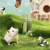 Hamster Water Bottle with Stand, Water Dispenser for Syrian Dwarf