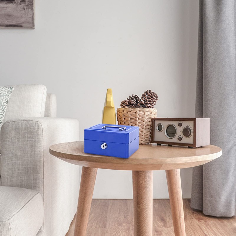 HAOHIZE Lock Box, Safe Storage Box with Key Lock Fireproof