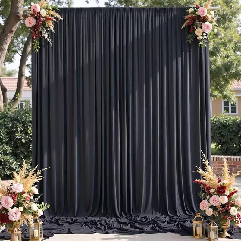 White Ceiling Drapes for Weddings and Parties – Polyester Backdrop