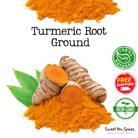 Sweet Pea Spice Organic Turmeric Root Powder - Bulk - Curcumin Curcuma Longa - Food Grade - 20 lb