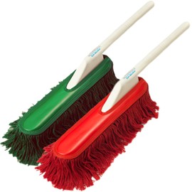 California Car Duster The Original California Car Duster Plastic Handle (2 Pack) Green and Red Combo