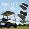 SAMXOMAP Golf Cart Seat Covers Front and Rear Waterproof and