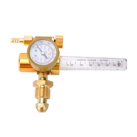 Operitacx Argon Gas Flow Regulator with Gauge for Tig Mig Welder Welding Non Diaphragm Design for Reliable Measurement Lightweight and Portable Argon for Precise Gas Flow Control