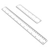 Plastic Ruler 2 Pack 12 Inch and 6 inch Clear