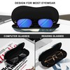 NPOOYI Sunglasses Soft Case, Ultra Light Portable Neoprene Zipper Glasses