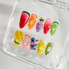 Handmade Nails 3D Fruit Almond Press on Nails Medium Length