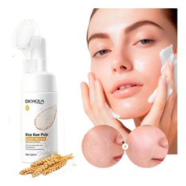 Bioaqua Limpiador Facial Espuma Hidratante y Exfoliante, Piel Normal