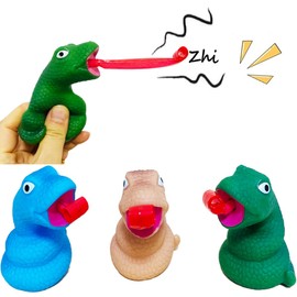 LBKKC Snake Stress Toys with Tongue Sticking Out, Creative Party Favor, Novelty Relief Squeeze Toys Funny Gags Gifts for Kids Adults,Sensory Toy