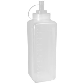 Hohopeti Paquete Botellas de Plástico Botellas Exprimibles Rellenables Exprimibles Dispensador para Salsa de Chili Aceite Glaseado y Otros Condimentos