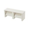 GAONA GA-NC006 Twin Paper Holder, White, Approx. Width 13.8 x