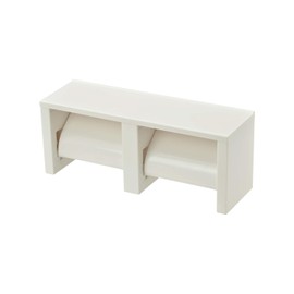 GAONA GA-NC006 Twin Paper Holder, White, Approx. Width 13.8 x Depth 4.3 x Height 5.5 inches (35 x 11 x 14 cm)