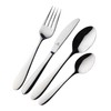 Grunwerg Windsor 4-Piece Children’s Cutlery Set, 18/10 Stainless Steel, Metallic