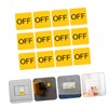 CAXUSD 12sheets Off Stickers Caution Labels for Equipment Easy to