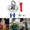 Strong Powerful Round Salvage Fishing Magnet with 20m Rope Kit