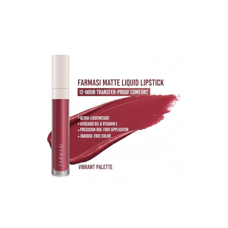 Farmasi Pintalabios Líquido Mate 4 Ml-05 Rojo Amor