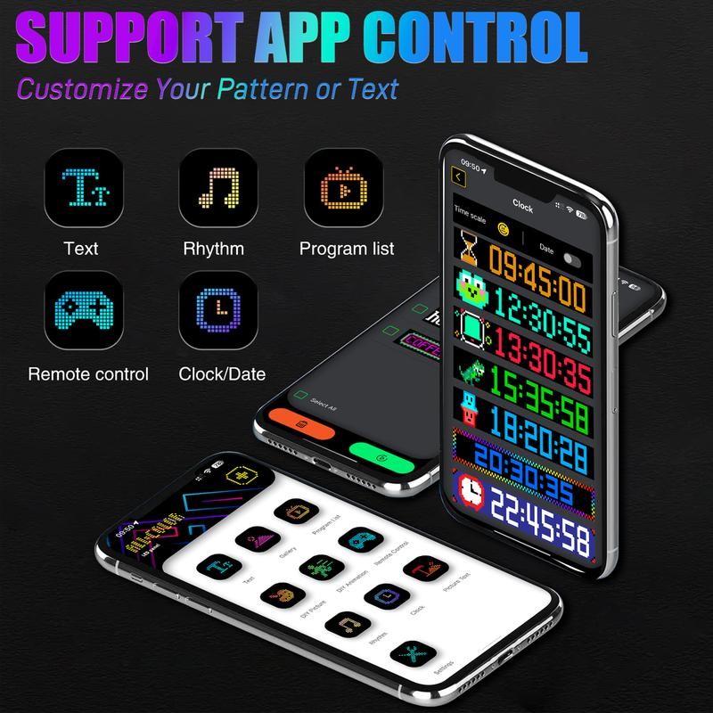 MIOOTLY LED RGB Matrix Pixel Screen, 1 Count Scrolling Bright