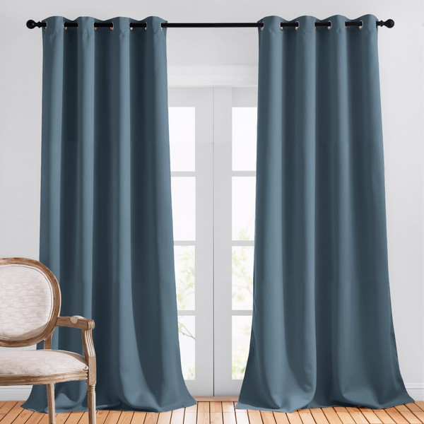 NICETOWN Room Darkening Drapes for Nursery - (52 inches Width