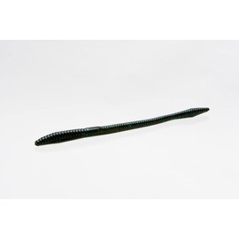 Zoom Trick Worm-Pack of 20 (Black Emerald, 6.75-Inch)