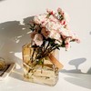 Clear Handbag Flower Vase - Glass Purse Vase for Flowers,