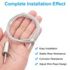 PATIKIL Ceiling Hanging Wire Cable Kit, 2m/6.6ft 4 Set Adjustable