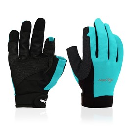 2XK-NOV 1 Pair of High Wear Resistance Sailing Gloves, Two Fingerless Gloves, Rowing Gloves, for Sailing, Yacht, Sailing, Paddling, Kayaking, Fishing, Men and Women (Blue, M)