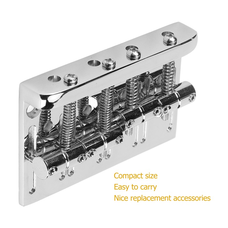 4 String Bass Bridge Assembly Lateral Adjustment Support Greater String