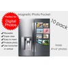 10 Pack 4"x6" Premium Super Slim Magnetic Picture Pockets Frames