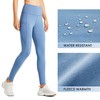 Willit Leggings con forro polar para mujer, resistentes al agua,