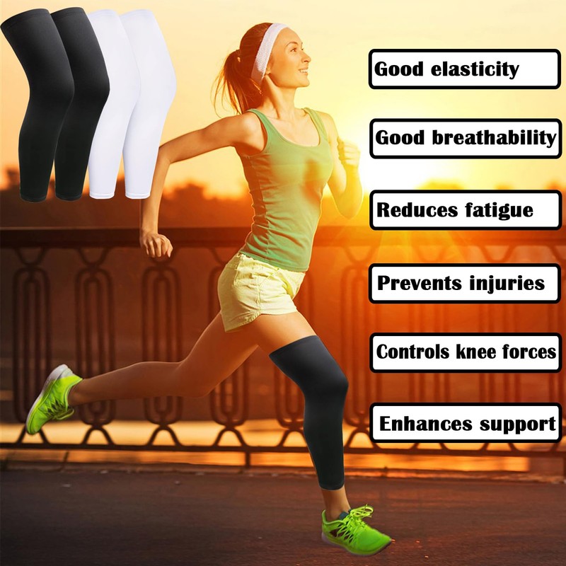 smilixin 2 Pairs Leg Sleeves,Full Leg Compression Sleeve for Men