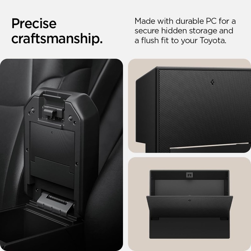 Spigen One-Touch Center Console Hidden Storage Box Designed for Toyota