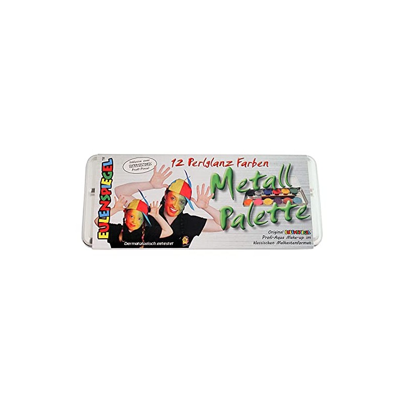 Creative 8240084 Corvus Make-Up 12 Brill. Col. Metal Case, Multi-Color