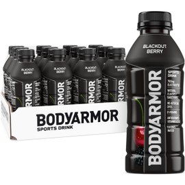 BODYARMOR Sports Drink, Blackout Berry, Electrolyte Drink Hydration, 16 Fl Oz Bottles (12 Pack), Flavored Coconut Water with B Vitamins & Antioxidants