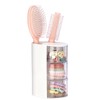 GUSHBIN Rotating Hair Accessories Organizer with Hair Brush Holder,3 Layer