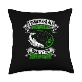 Fish fishing Water Gift Boat Lake Bass River Bait Fly Fishing Catch Reel Hook Adventure Trout Outdoor Rod Throw Pillow, 18x18, Multicolor