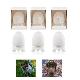 AmoreTempo 6pcs Gas Lamp Mantles Preformed Propane Light Mantle White Gas Mantle Pre Formed Gaslight Mantles for Humphrey/Paulin/Falks Gas Lantern Covers Mantle for Outdoor Indoor Gas Lights