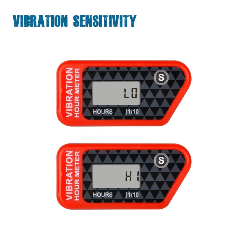 Runleader Digital Hour Meter,Vibration Operation for Golf Cart Tractor Generator