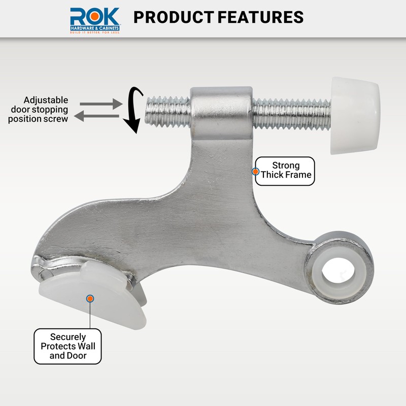 10 Pack Rok Hardware Adjustable Heavy Duty Hinge Pin Door