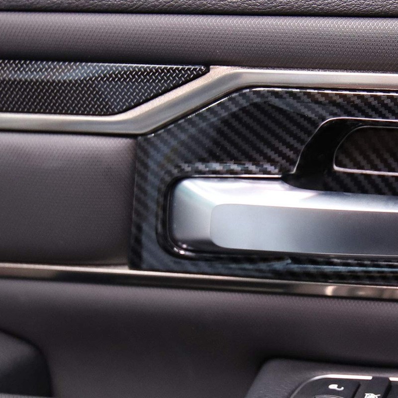 Korlot Carbon Fiber Style Interior Door Handle Bowl Panel Cover