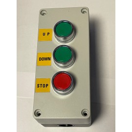 Auspicious 3BXT Exterior 3 Button Surface Mount Control Station Double Pole Up/Down/Stop