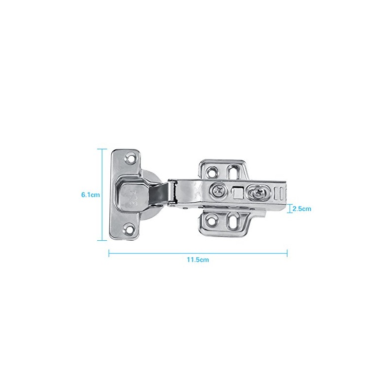 Acero inoxidable Bisagras para puerta de clóset ropero clóset hidráulico,