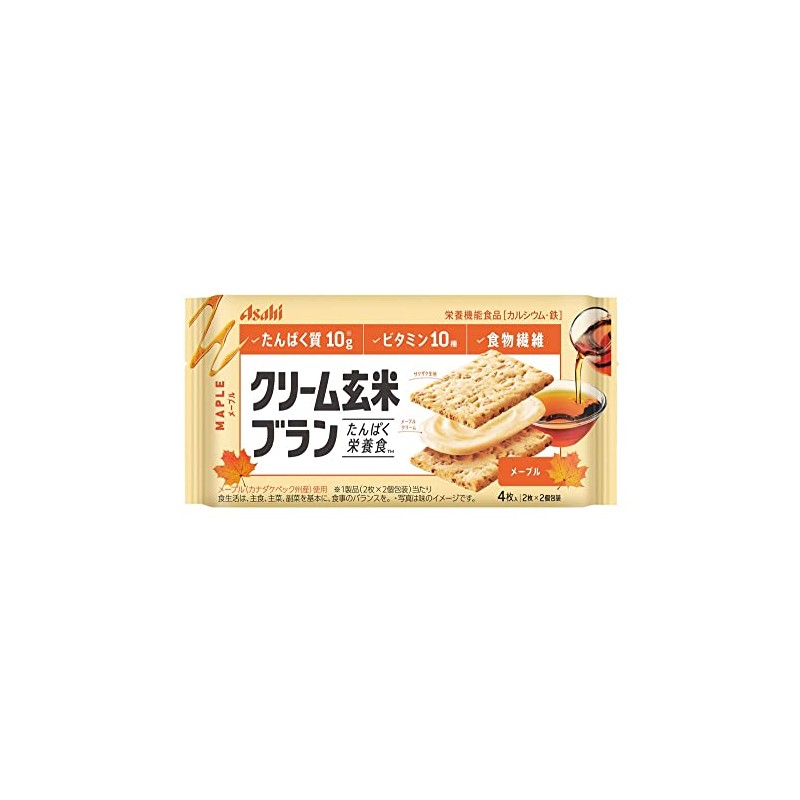 Asahi Group Food Cream Brown Rice Blan Maple 2.5 oz