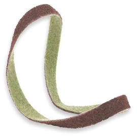 Sanding Belt, 1/2 in W, 18 in L, Non-Woven, Aluminum Oxide, Not Applicable Grit, Medium, Mfr: 630050182-A